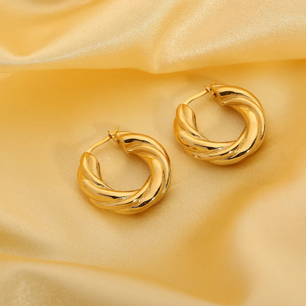 Twist Hoop Earrings