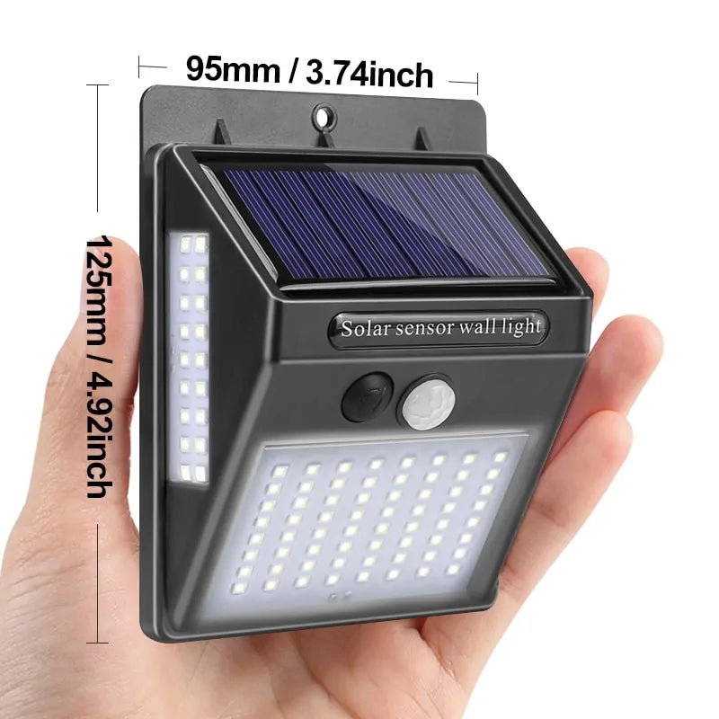 Outdoor Wall Solar Lamp with PIR Motion Sensor