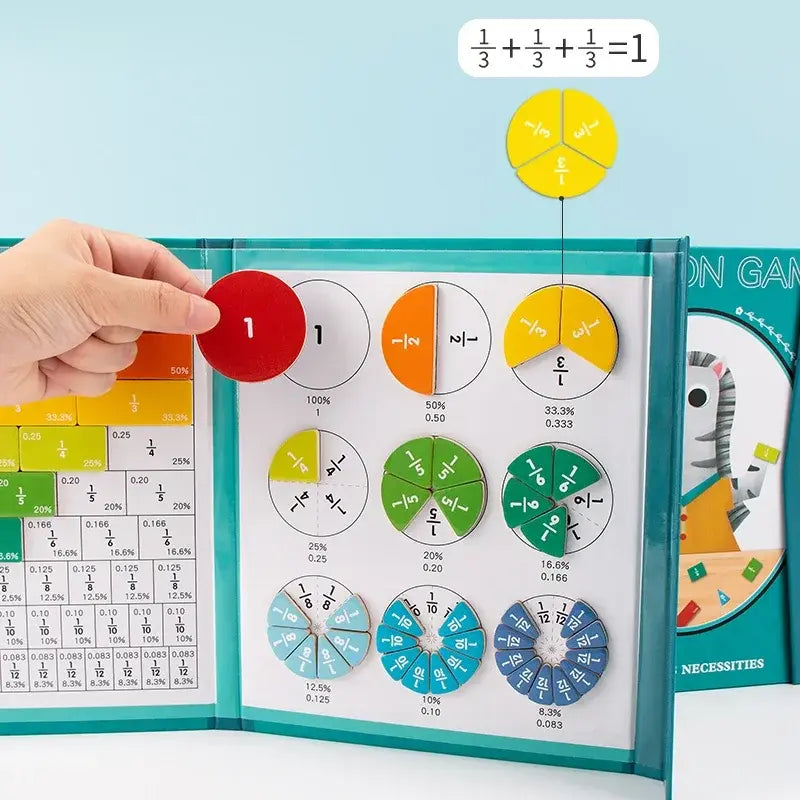 Magnetic Fraction Learning Math Toys