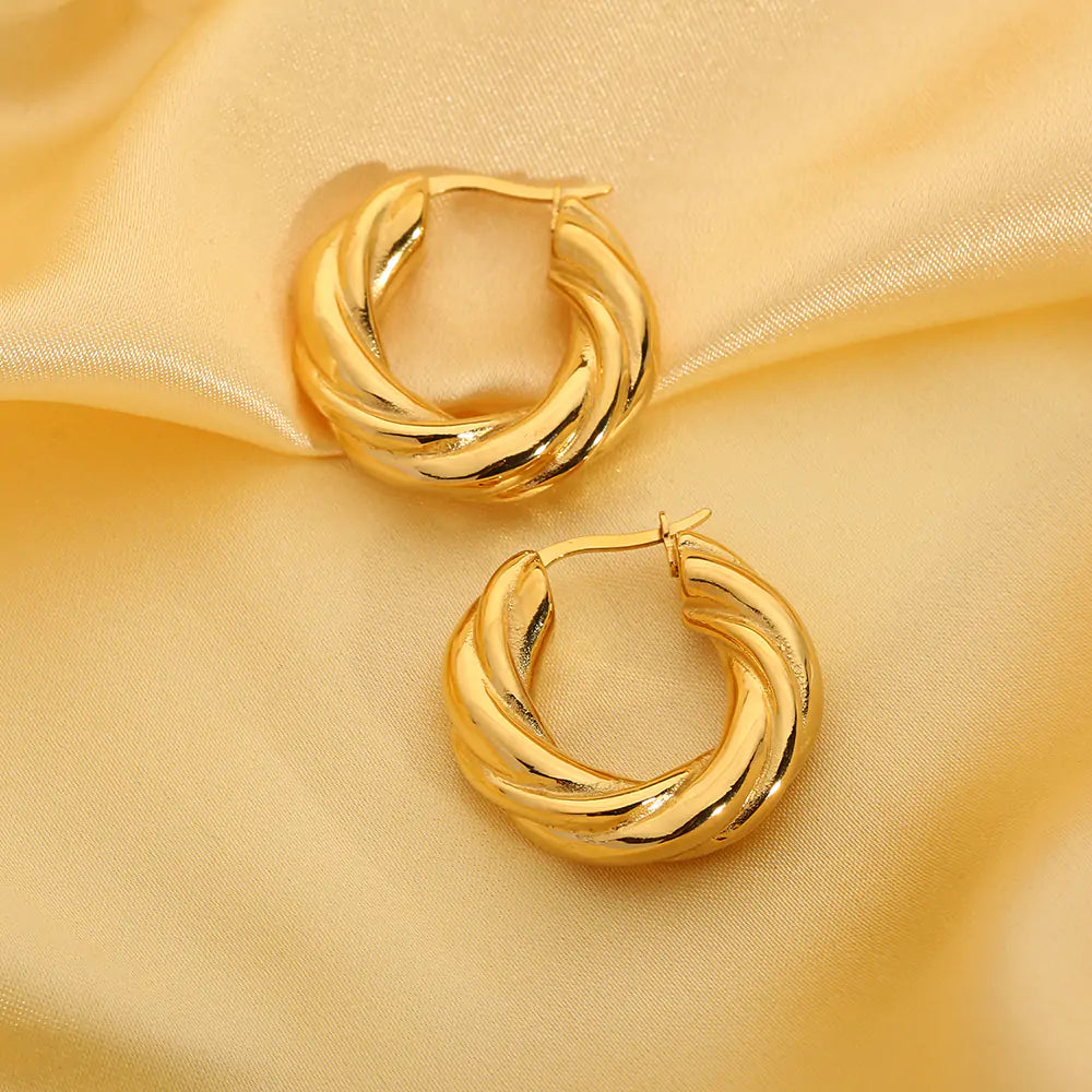 Twist Hoop Earrings