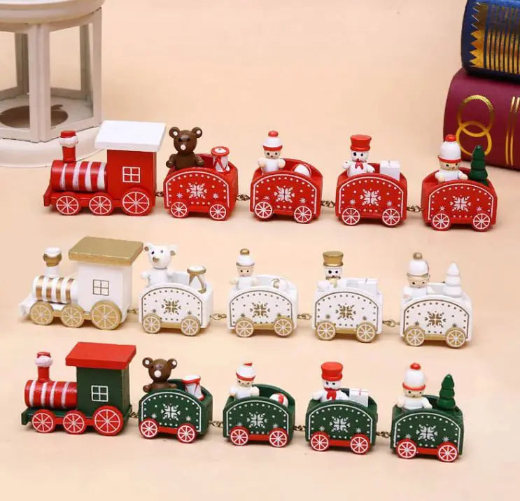 Christmas Wooden Train