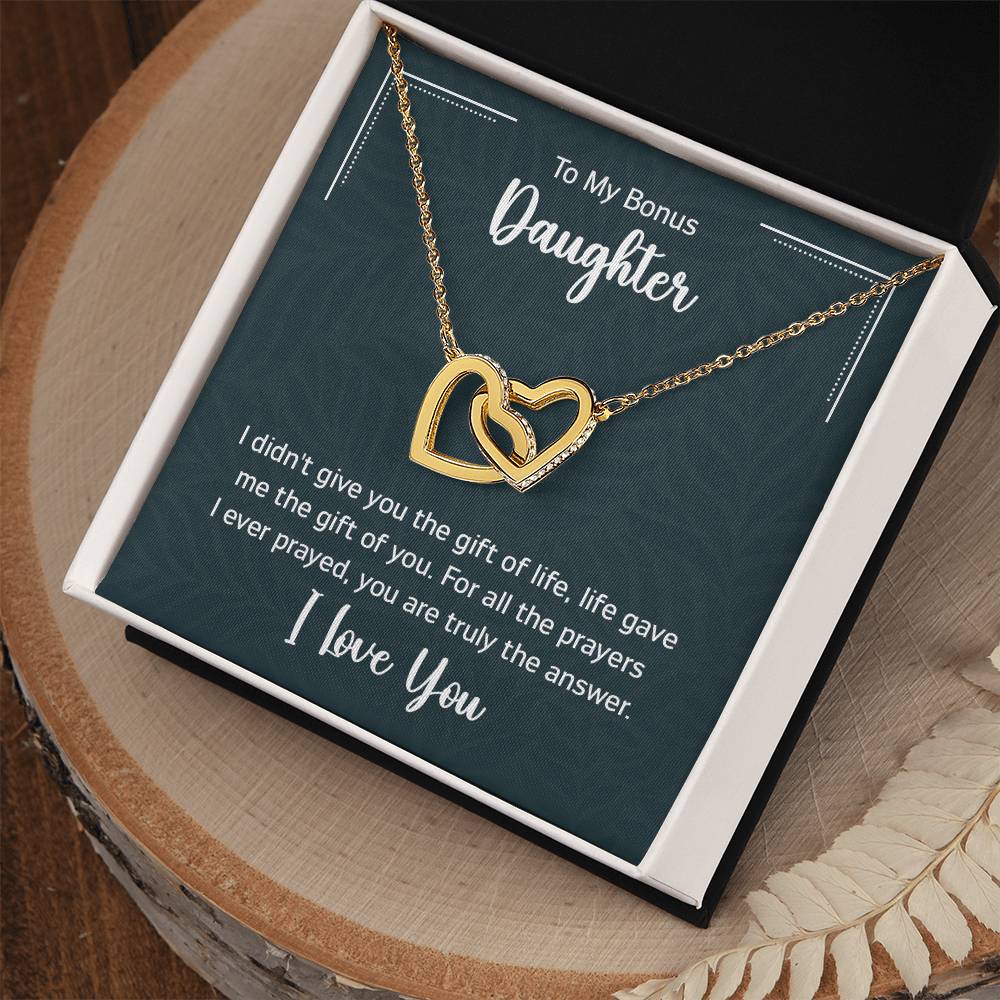 Interlocking Hearts Necklace - For Bonus Daughter