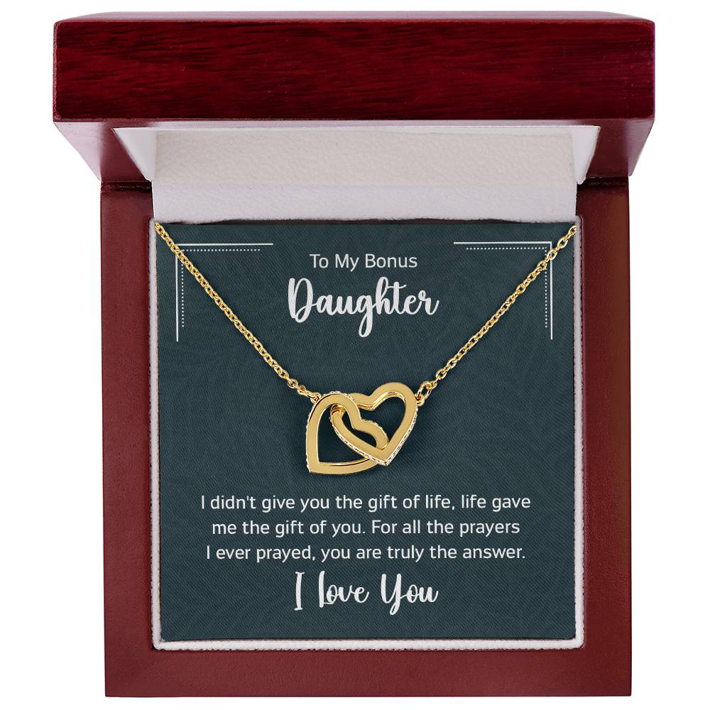 Interlocking Hearts Necklace - For Bonus Daughter