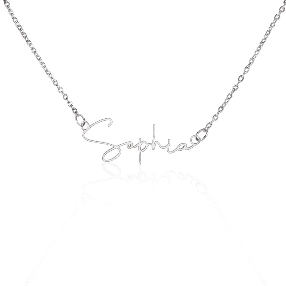 Signature  Name Necklace