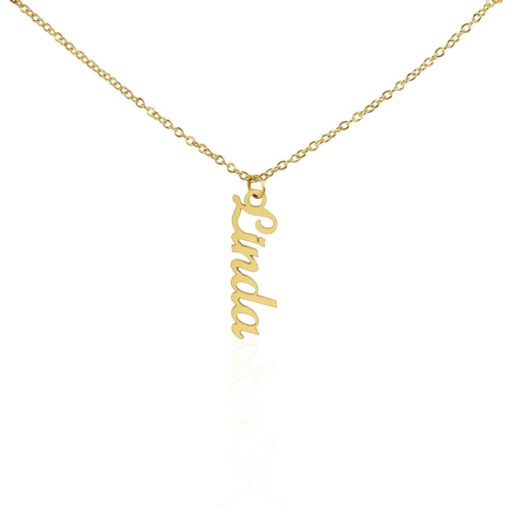 Vertical Name Necklace