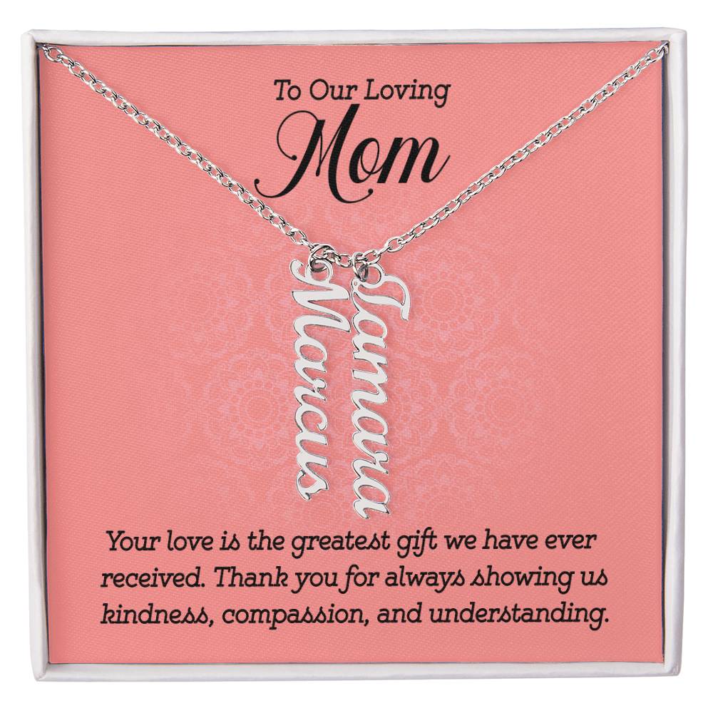 Multi Name Necklace - To Our Loving Mom