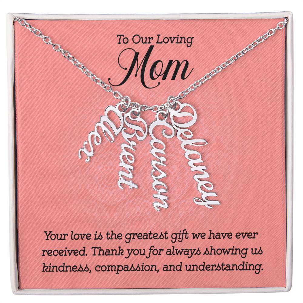 Multi Name Necklace - To Our Loving Mom