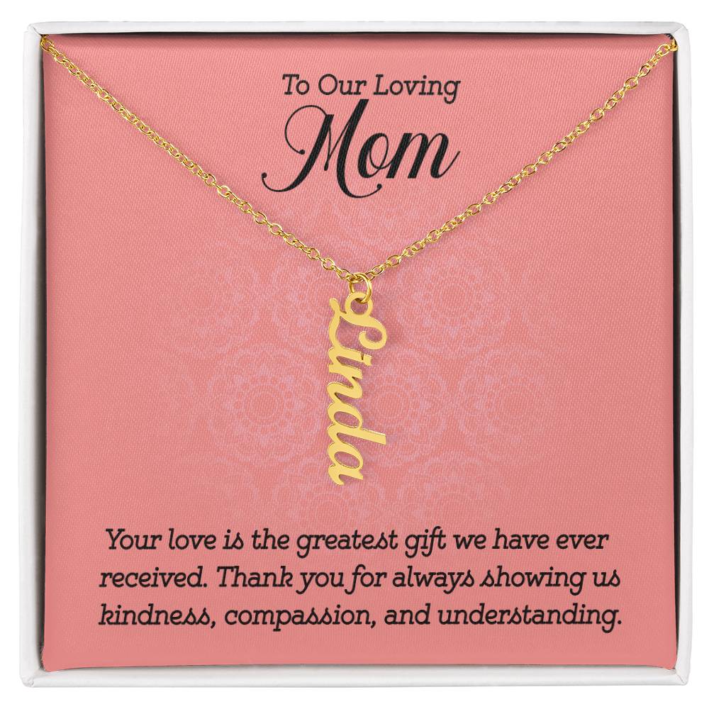 Multi Name Necklace - To Our Loving Mom