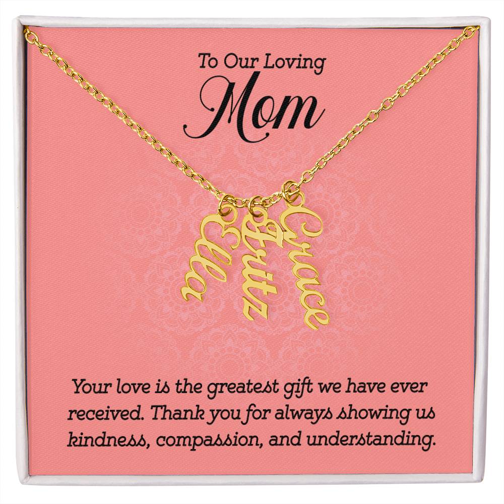 Multi Name Necklace - To Our Loving Mom