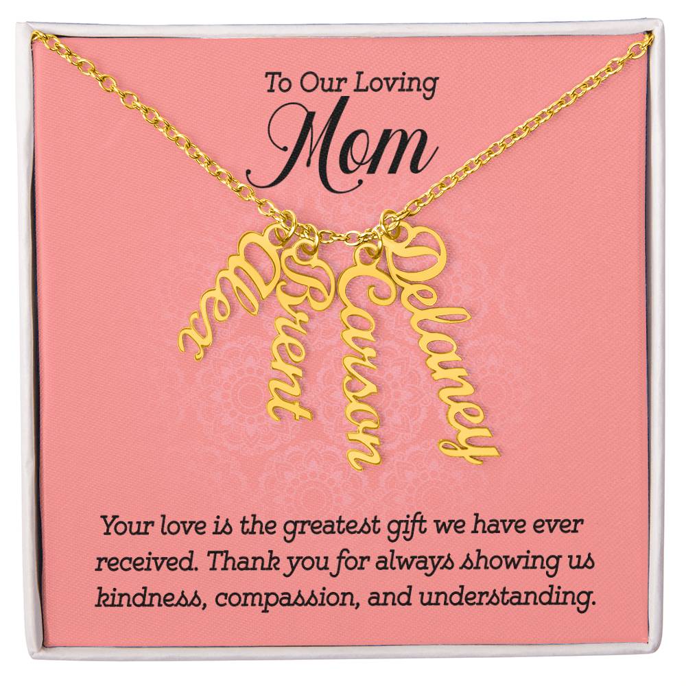 Multi Name Necklace - To Our Loving Mom