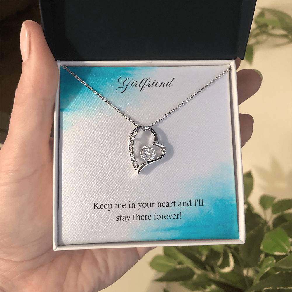 Forever Love Necklace - For Girlfriend Keep Me In Your Heart