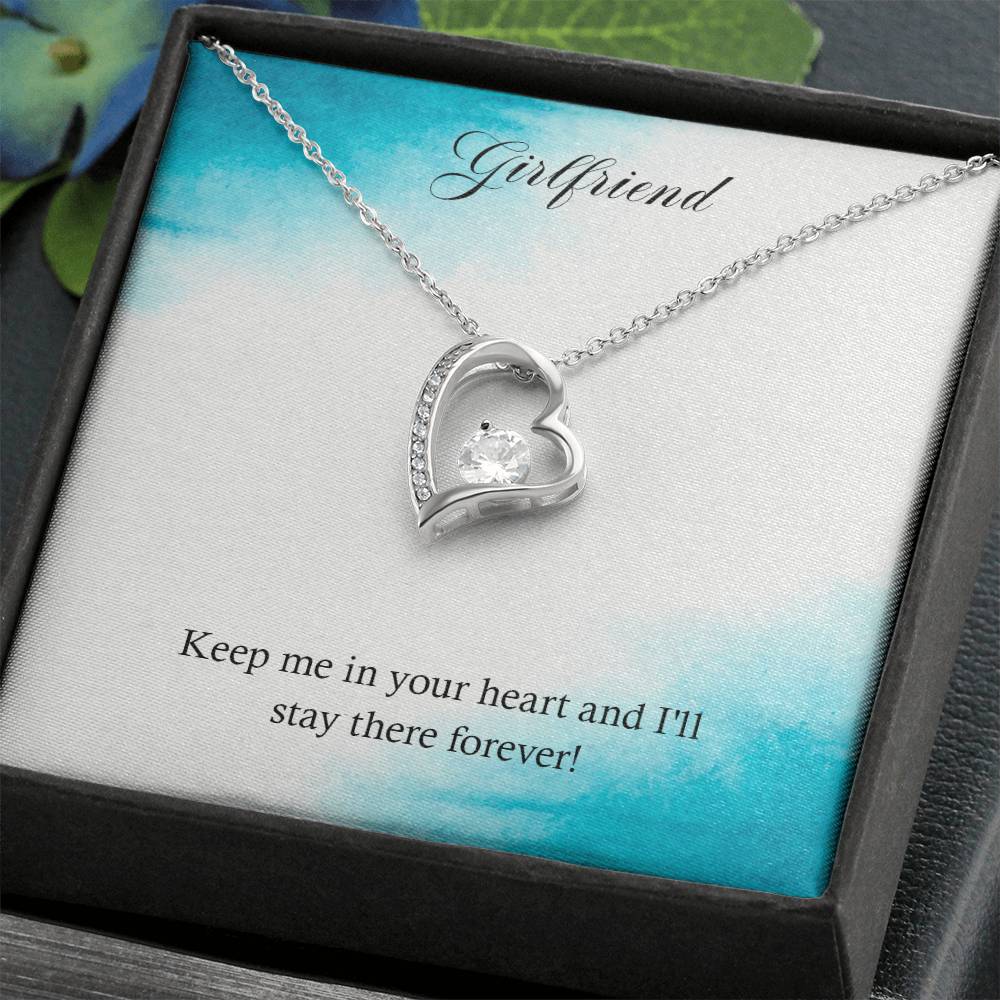 Forever Love Necklace - For Girlfriend Keep Me In Your Heart