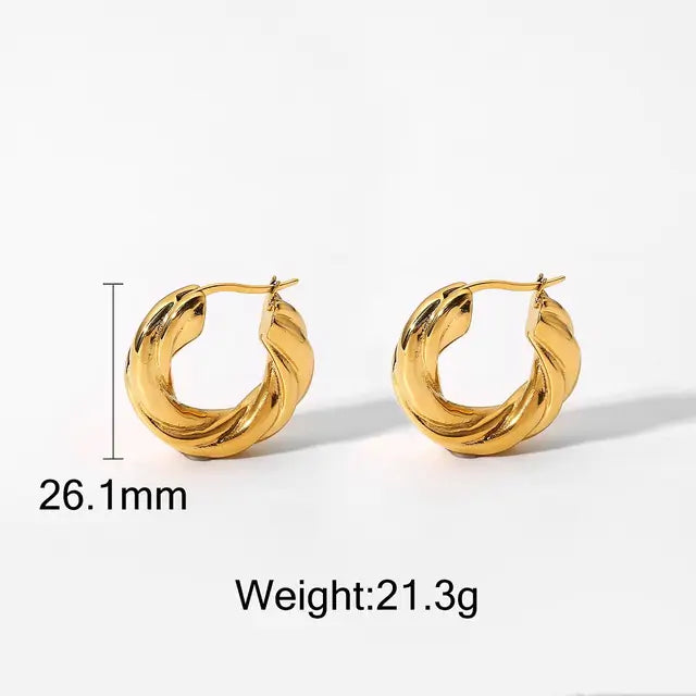 Twist Hoop Earrings