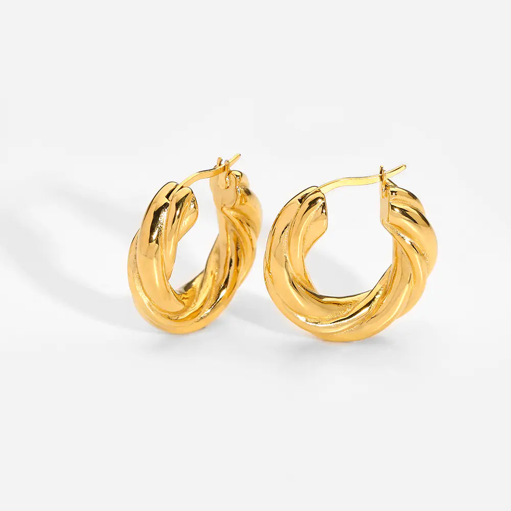 Twist Hoop Earrings