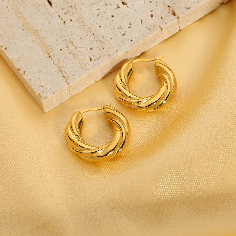 Twist Hoop Earrings