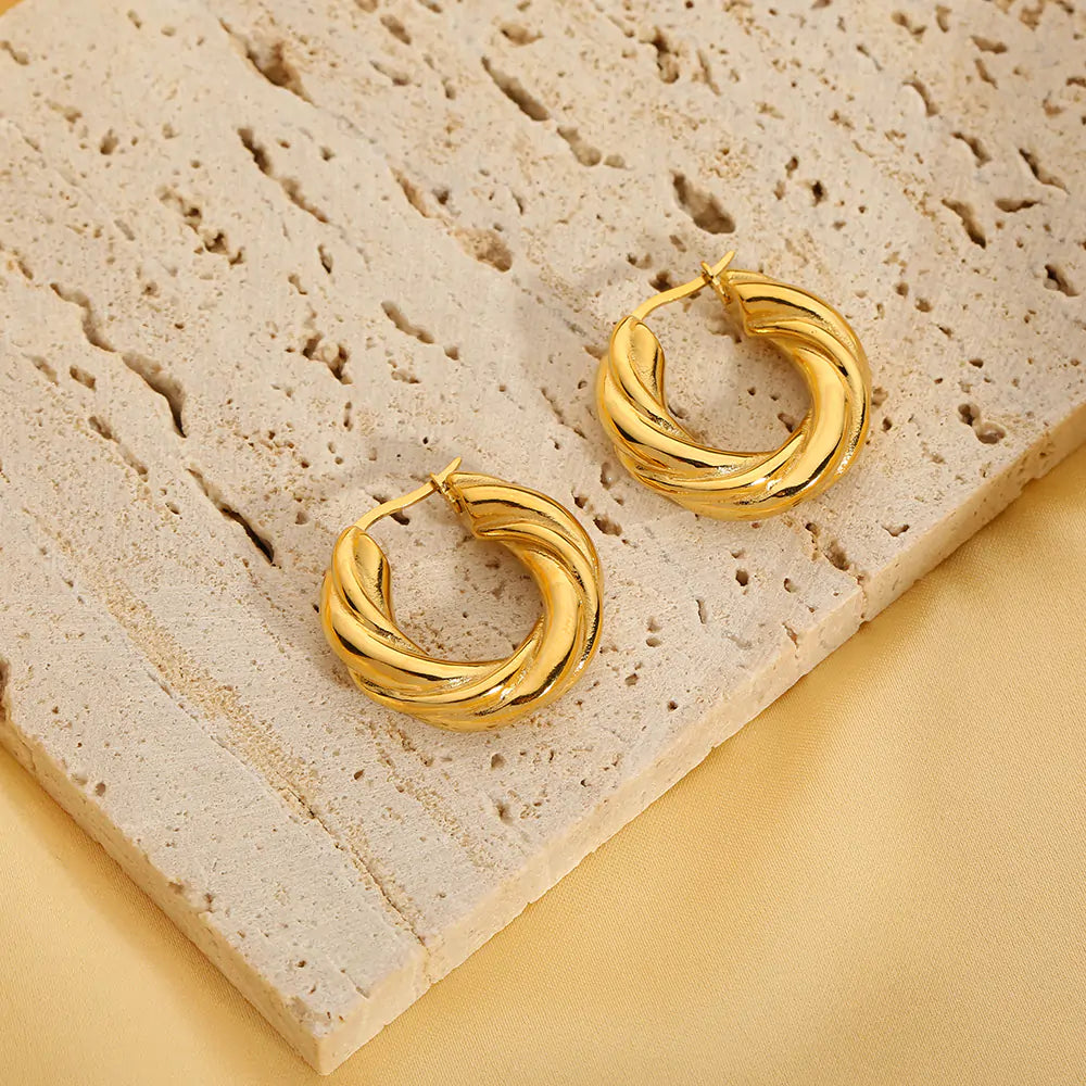 Twist Hoop Earrings